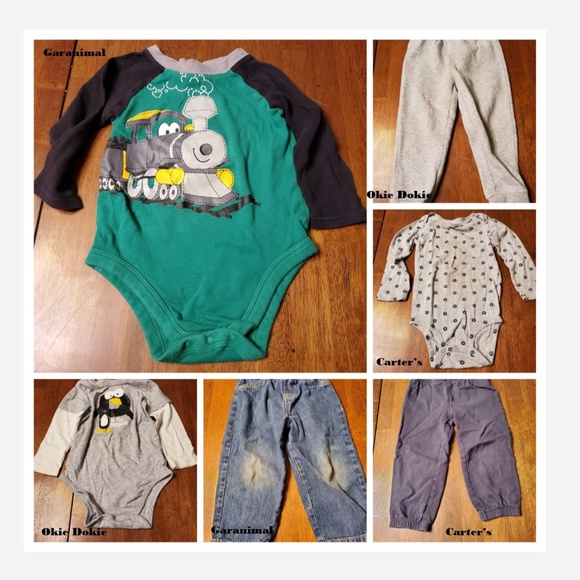 24 Month - Mixed Brand Bodysuits and Pants - 24A - Picture 1 of 8